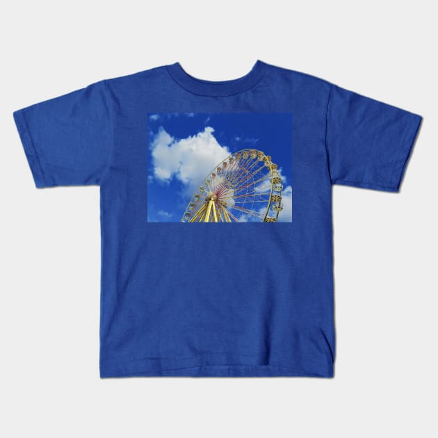 Roue de Paris Kids T-Shirt by psychoshadow